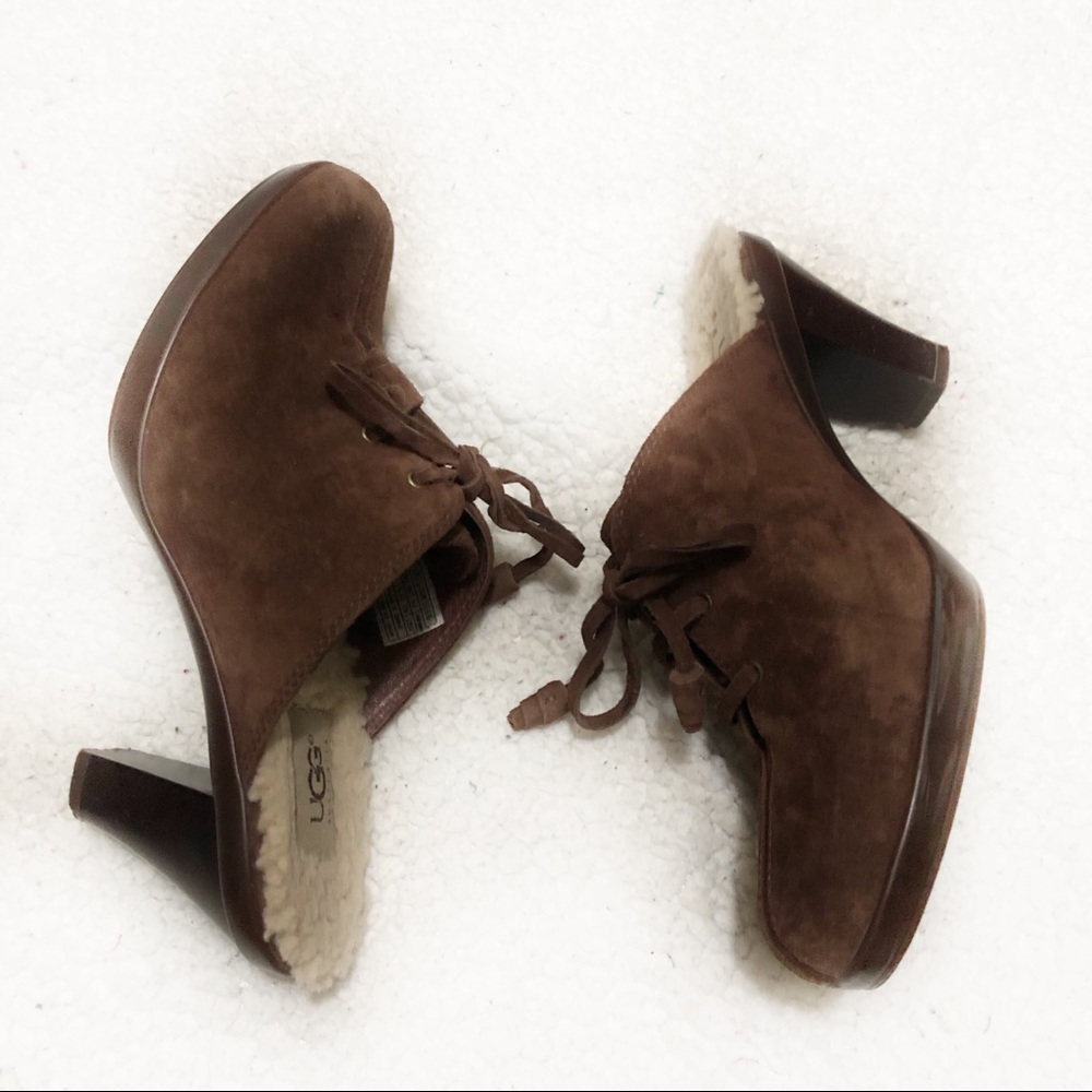 UGG browm women’s Platforms shoes Sz 8